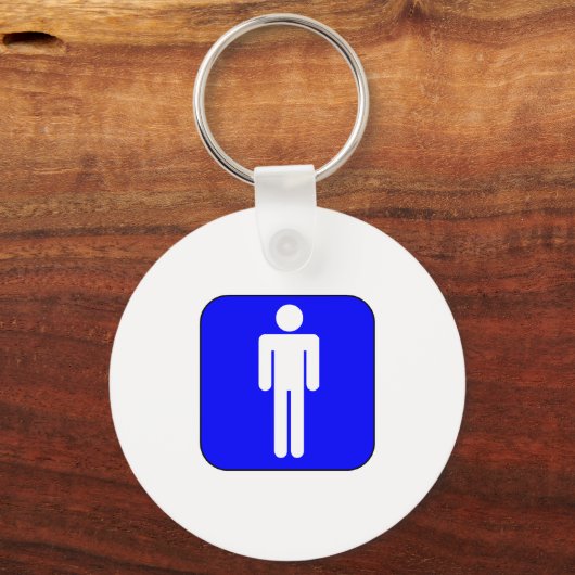 Mannen symbool sleutelhanger (Voorkant)