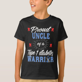 Mannen T1d Trotse Oom Diabetes Bewustzijn Type 1 I T-shirt