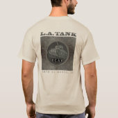 Mannen T-kleur: Zand T-shirt (Achterkant)