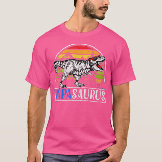 Mannen T Re Dinosaur Papa Saurus Papasaurus Funny T-shirt