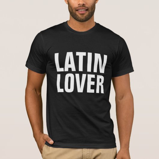 MANNEN T-SHIRS VAN LATIN LOVER T-SHIRT (Voorkant)