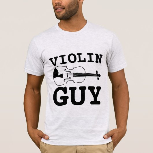MANNEN T-SHIRS VAN VIOLIN GUY T-SHIRT (Voorkant)