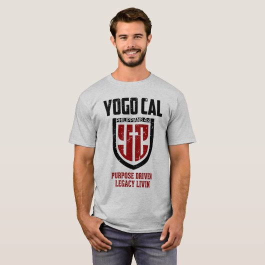 Mannen T-shirt (Voorkant volledig)
