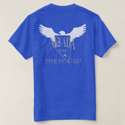 Mannen t-shirt (Design achterkant)