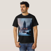 Mannen T-shirt - A Winter City (Voorkant volledig)