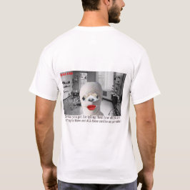 mannen t-shirt, alpaca in brandwondenunit Happy Bi T-shirt