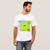 Mannen t-shirt artistiek (Voorkant volledig)