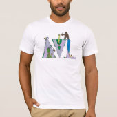 Mannen T-Shirt | ASHEVILLE, NC (AVL) (Voorkant)