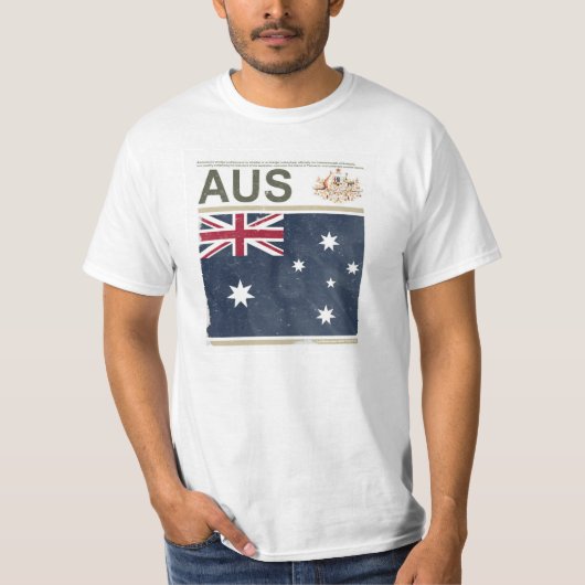 Mannen T-shirt "Australië" (Voorkant)
