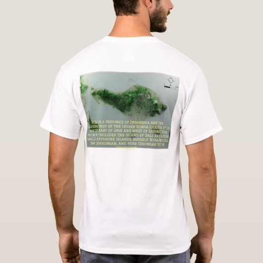 Mannen T-shirt BALI (Achterkant)