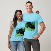 Mannen T-Shirt Black Stallion Thunder (Unisex)