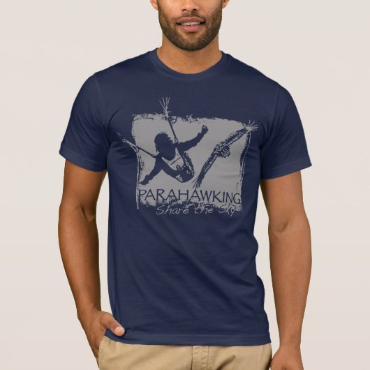 Mannen T-shirt - Blauw (Voorkant)