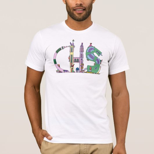 Mannen T-Shirt | CHARLESTON, SC (CHS) (Voorkant)