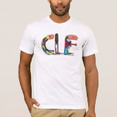 Mannen T-Shirt | CLEVELAND, OH (CLE) (Voorkant)