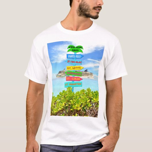 Mannen T-Shirt - Cruise 2019 (Voorkant)