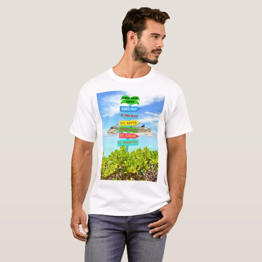 Mannen T-Shirt - Cruise 2019 (Voorkant volledig)