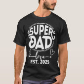 Mannen-T-shirt / Dad Est 2025 / Grappige Mannen T-shirt (Voorkant)