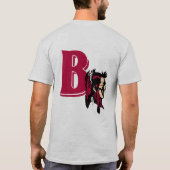 Mannen T-Shirt: Dappere logo voor & achter (20102) T-shirt (Achterkant)