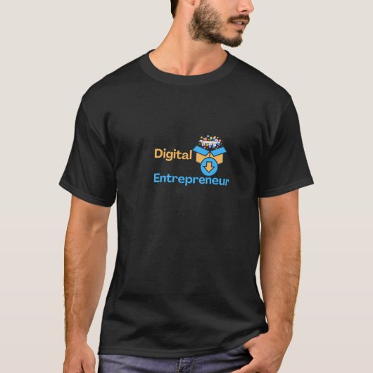 Mannen T-shirt – Digital Entrepreneur (Voorkant)