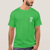 Mannen T-shirt disc, leer het, weet het (Voorkant)