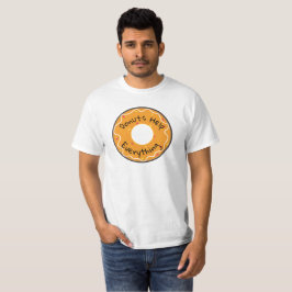 Mannen T-shirt Donuts helpen alles
