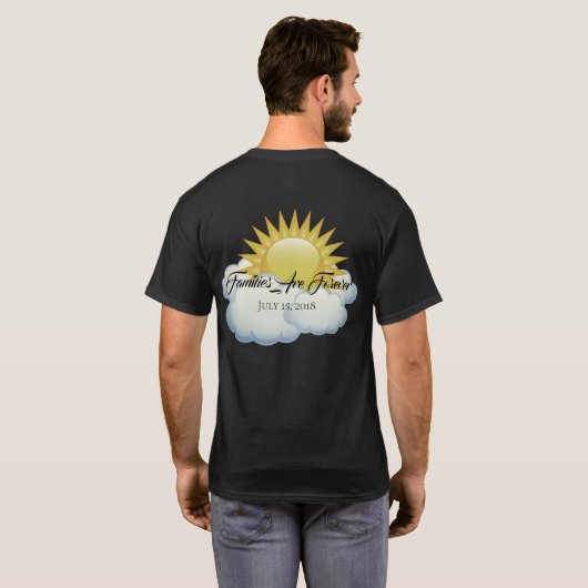 Mannen-T-Shirt-families zijn altijd T-shirt (Achterkant volledig)