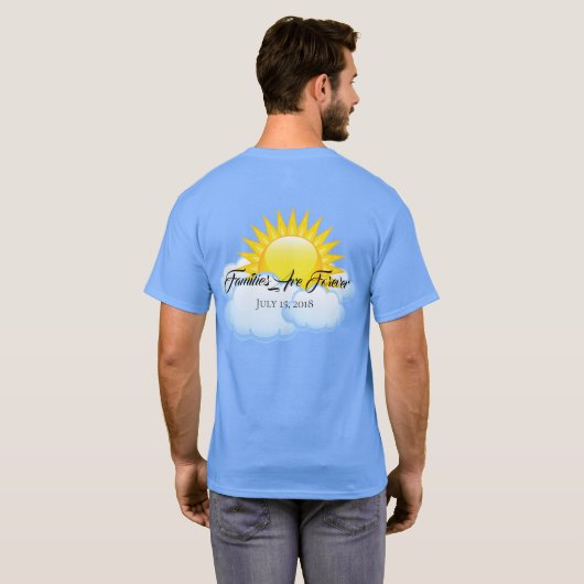 Mannen-T-Shirt-families zijn altijd T-shirt (Achterkant volledig)