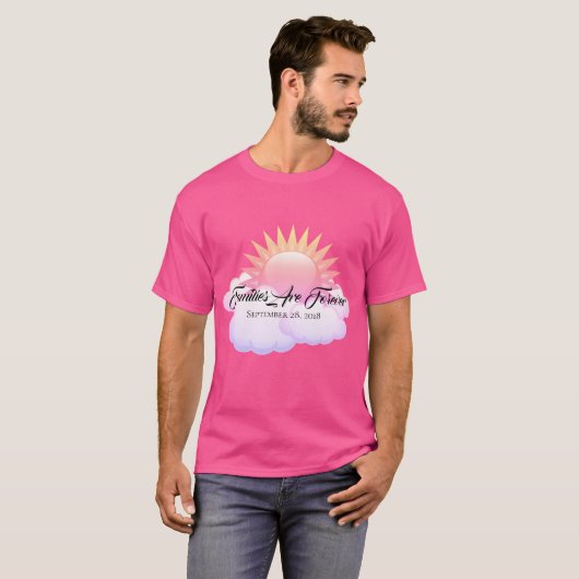 Mannen-T-Shirt-families zijn altijd T-shirt (Voorkant volledig)