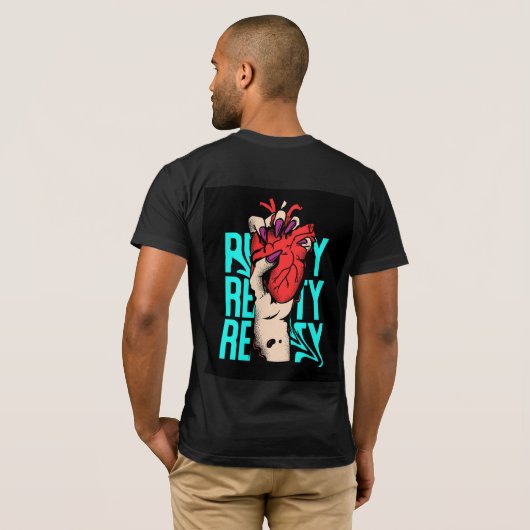 mannen T-shirt Focus je droom (Achterkant volledig)