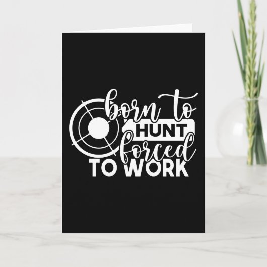 Mannen T Shirt Funny Hunting Deer Hunter Gift Kaart (Voorkant)