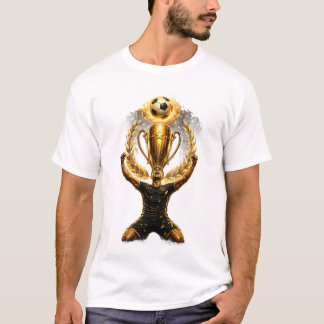 mannen t-shirt halve mouw mannen trofee voetbal on
