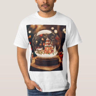 Mannen T-shirt – Handen door glazen cirkel