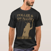 Mannen T-shirt Holler en Swaller (Voorkant)