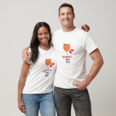 mannen T-shirt: "I (s) Heart you eveneens" T-shirt (Unisex)