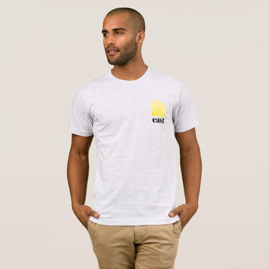 Mannen T-Shirt in Ash (Voorkant volledig)