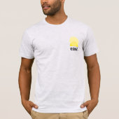 Mannen T-Shirt in Ash (Voorkant)
