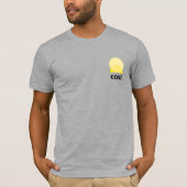 Mannen T-Shirt in Heather Grey (Voorkant)
