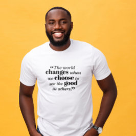 Mannen T-Shirt Inspirerend quote