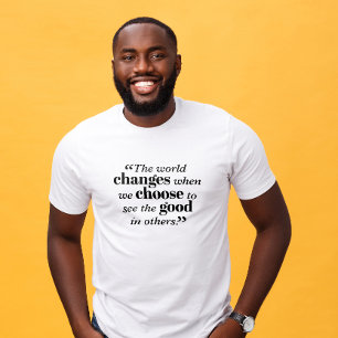 Mannen T-Shirt Inspirerend quote