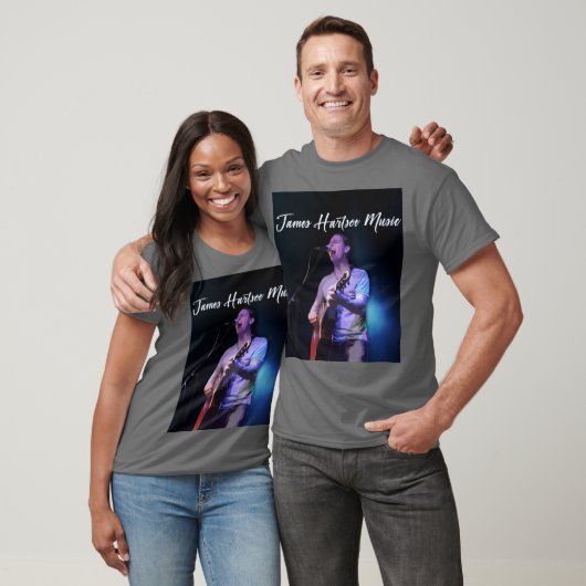 Mannen T-shirt - James Hartsoe Muziek zingen (Unisex)