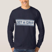 Mannen T-shirt lange hoes (Voorkant)