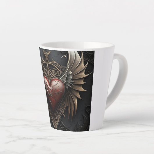 Mannen T-shirt Latte Mok (Rechterhoek)