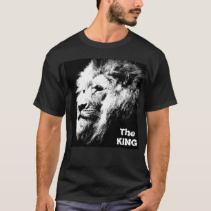 Mannen T-shirt legant Koning Pop Kunst Lion Head