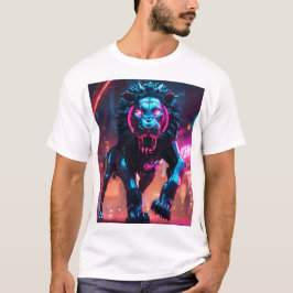 Mannen T-shirt Lion Rage