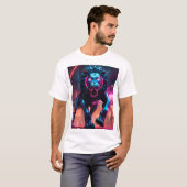 Mannen T-shirt Lion Rage (Voorkant volledig)