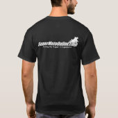 Mannen T-shirt: Logo op achterzijde (zwart) T-shirt (Achterkant)