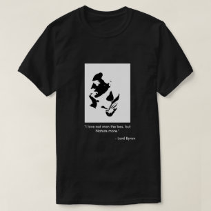 Mannen T-Shirt - Lord Byron, poëzie