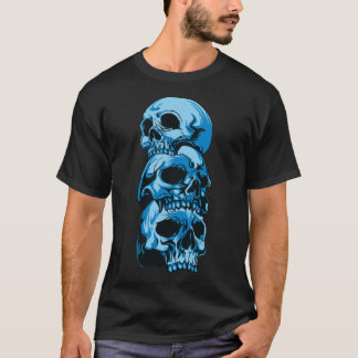Mannen T-shirt met blauwe hemden