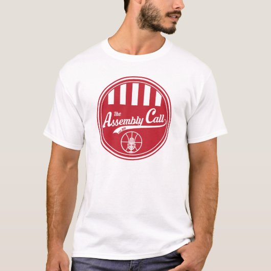 Mannen T-shirt met de Logo van de Vraag van de Ass (Voorkant)