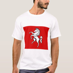 Mannen T Shirt met de vlag van Kent, Engeland